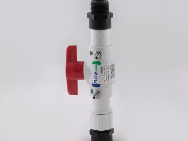 PVC Hose tap connector 20mm with ball valve
