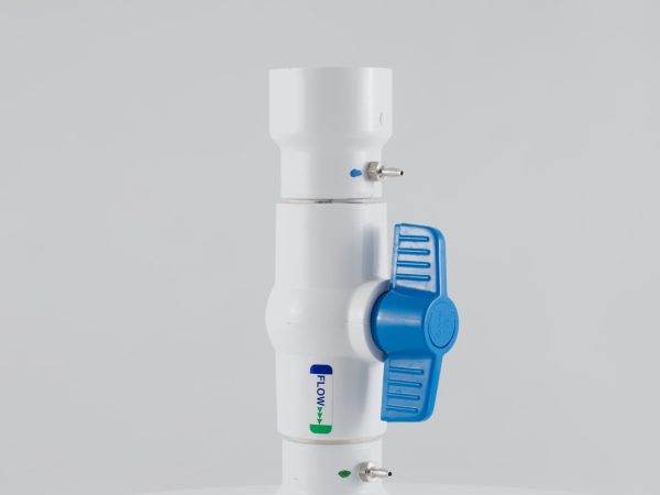 Coupling connector with ball valve, 50mm