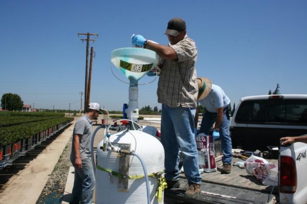 EZFLO HF rig at major plant nursery using water soluble input